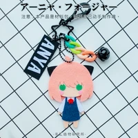 wholesale japanese anime spy x family anya forger yor forger kawaii cosplay diy handmade material package hanging keychain gifts