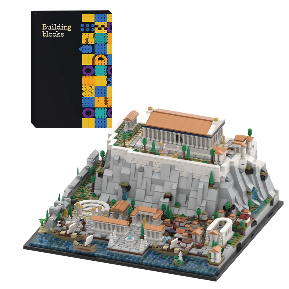 MOC-117805 Греция акрополис Афин модель строительный блок архитектура модульный пазл