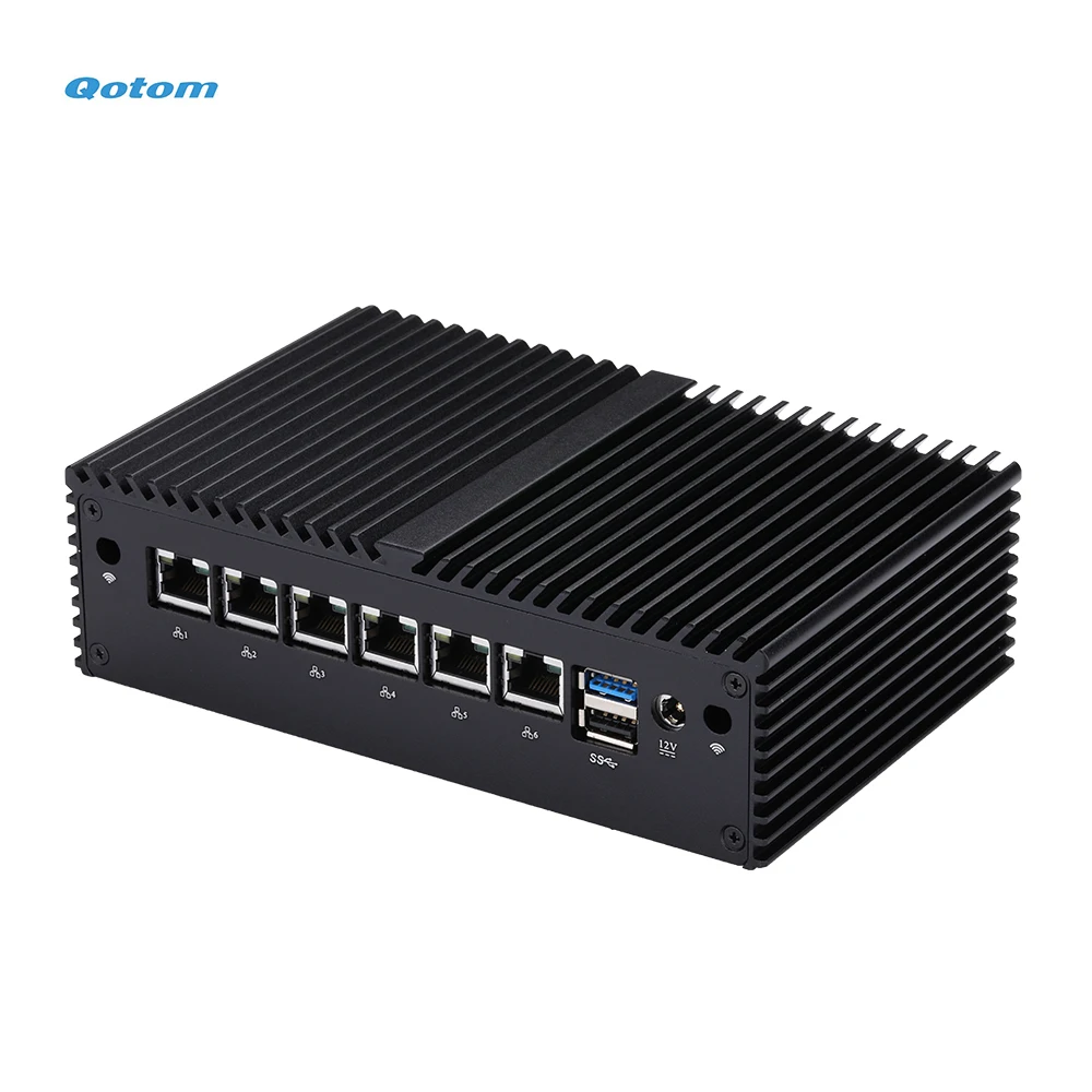 J1900 Quad Core 2.0 GHz Processor 6x Gigabit LAN RS232 to Build Advanced Router Firewall Qotom Mini PC J1900 6 LAN