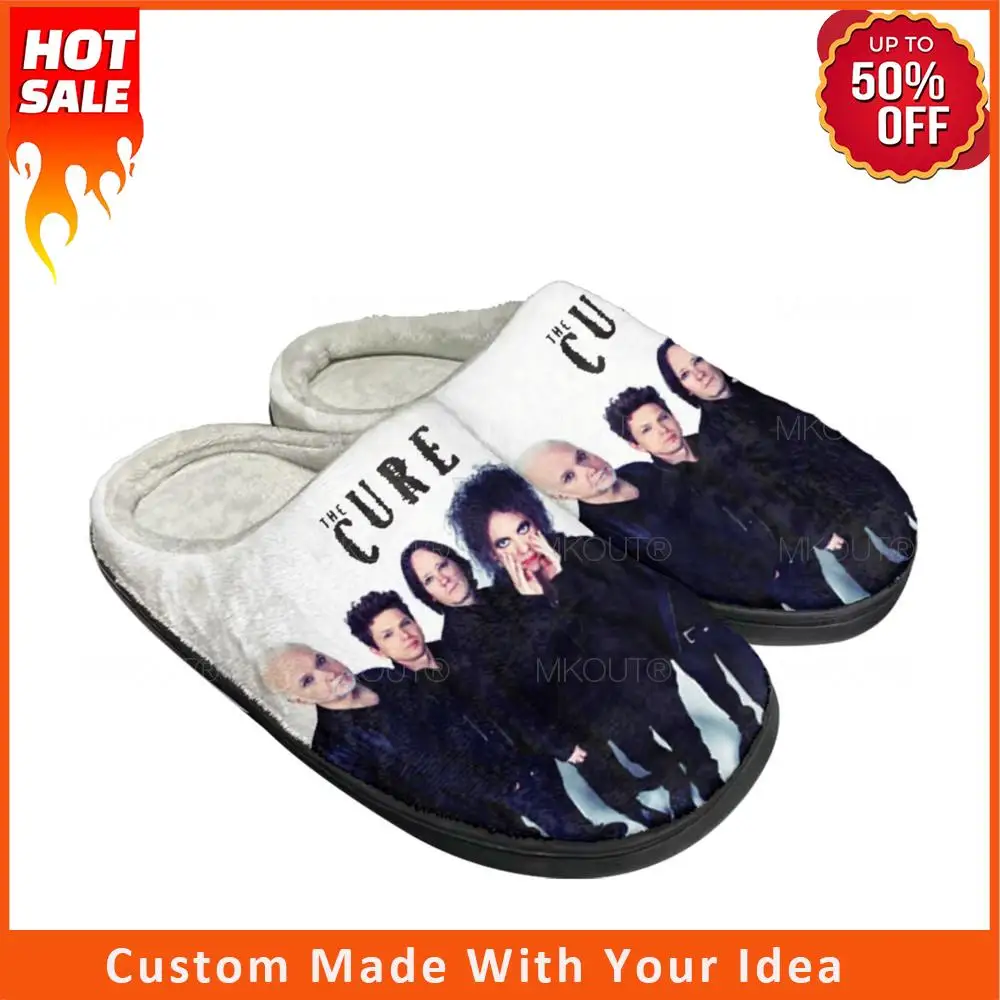 

Cure Rock Band The Robert Smith Home Cotton Custom Slippers Mens Womens Sandals Plush Bedroom Keep Warm Shoe Thermal Slipper