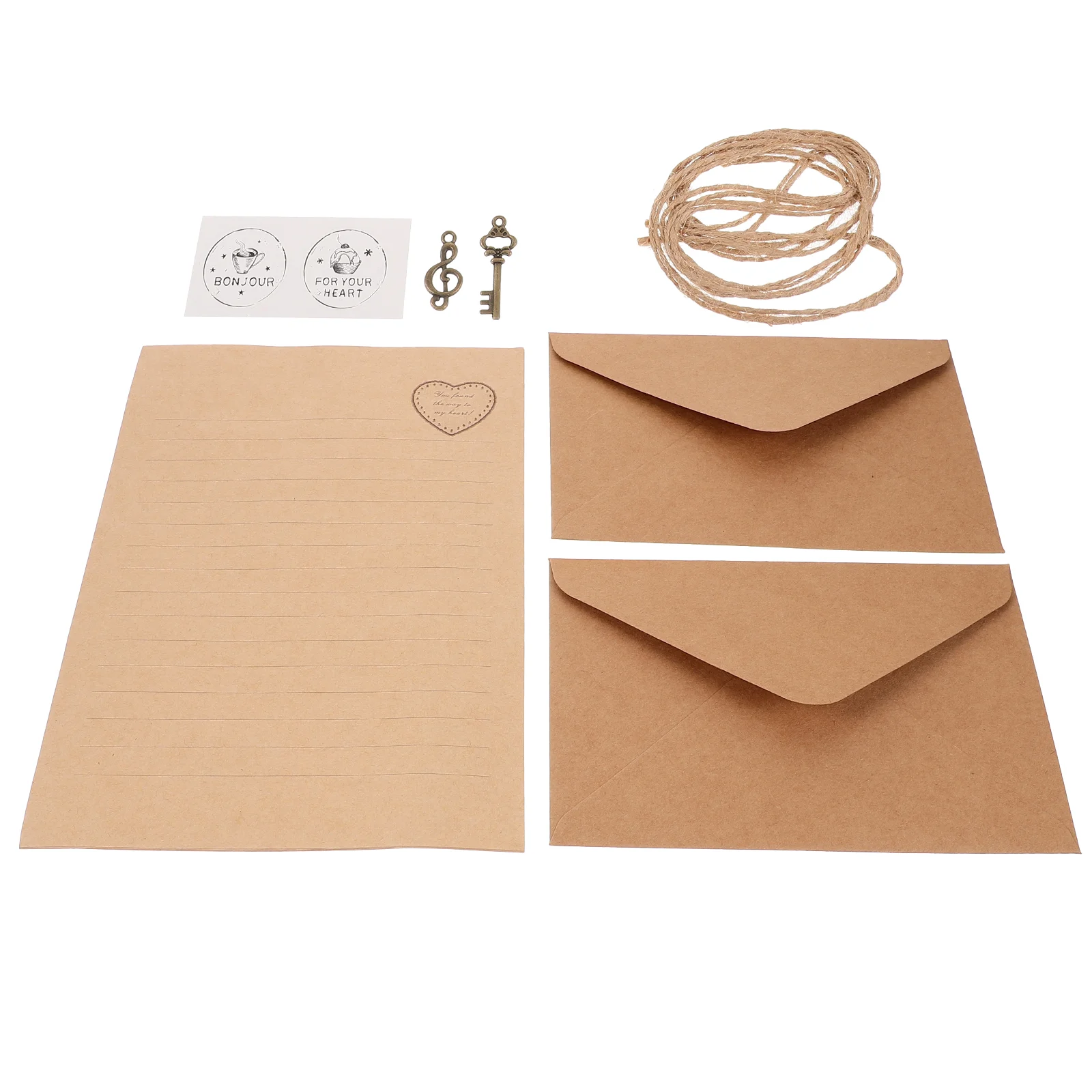 

2 Sets Traveler's Notebook Insert Page Envelope Letter Writing Vintage Retro Stationary Paper Envelopes Supply Supplies Lovers