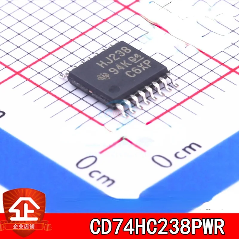 10pcs New and original CD74HC238PWR TSSOP-16 Screen printing:HJ238 Demultiplexer chips CD74HC238PWR TSSOP-16 HJ238