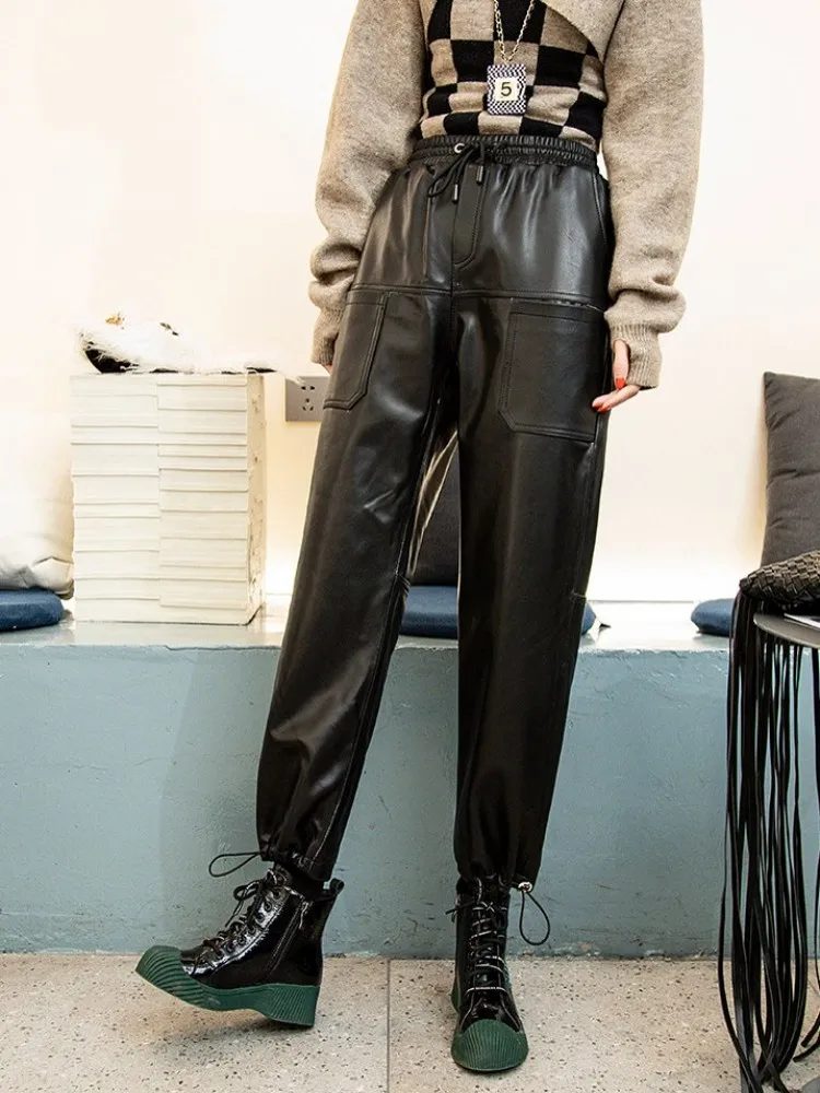 Рисунок 2 - Брюки-султанки женские из натуральной кожи