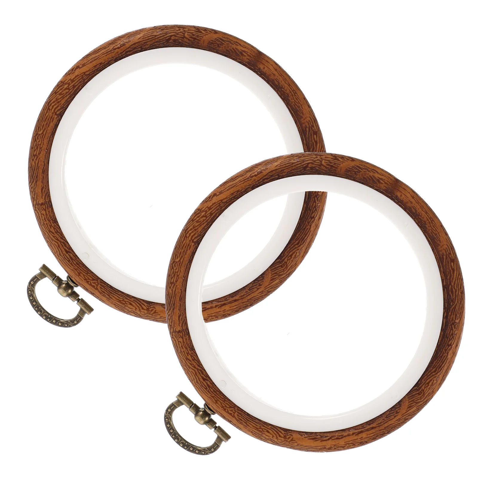 

Embroidery Hoop Circle Hoops Frame Crossring Craftwood Small Needlepoint Sewing Pendantholder Imitated Nonstitch Oval Set