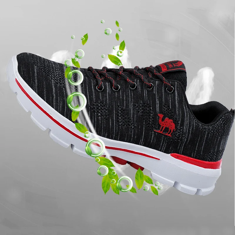 Men's Shoes Non-slip Wear-resistant Sole Runing Shoes Strong Grip Breathable Mesh Sports Shoes Lightweight Fashion Sneakers