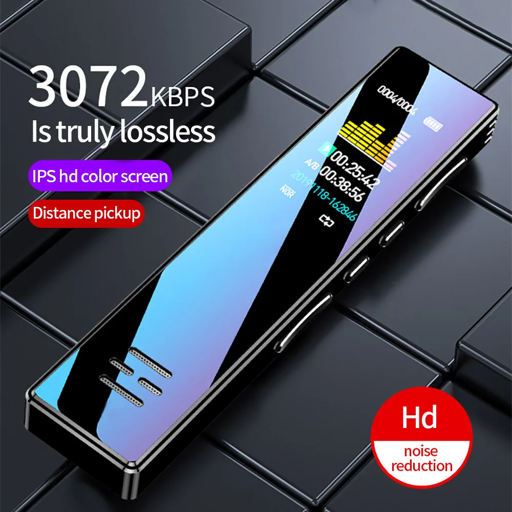 

16GB Digital Voice Recorder Audio Recorder Intelligent Noise Reduction Three-Segment Sensitive Microphone Recorder Voice Activat