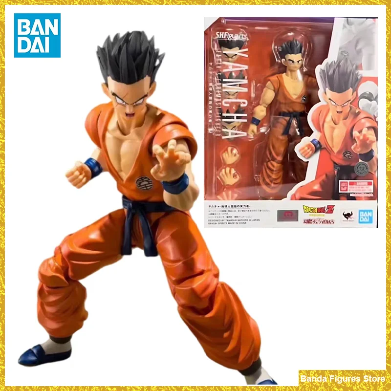 Оригинальный Bandai S.H.Figuarts SHF Dragon Ball Yamcha Earth's Foremost Warrior ПВХ в наличии аниме фигурки