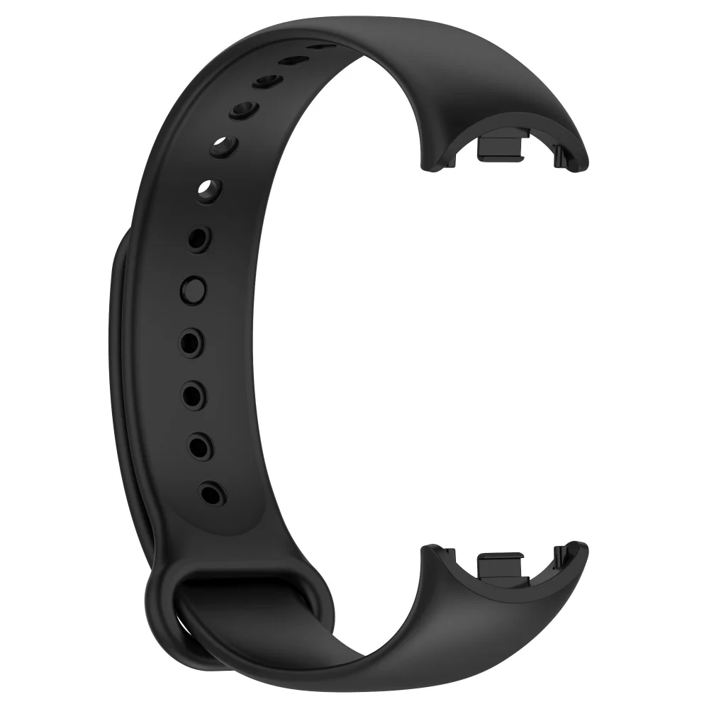 Rubber Strap For Xiaomi Mi Band 8 Silicone Bracelet Sport Wrist Replacement Strap Soft Belt For Mi band 8 Wristband Accessories