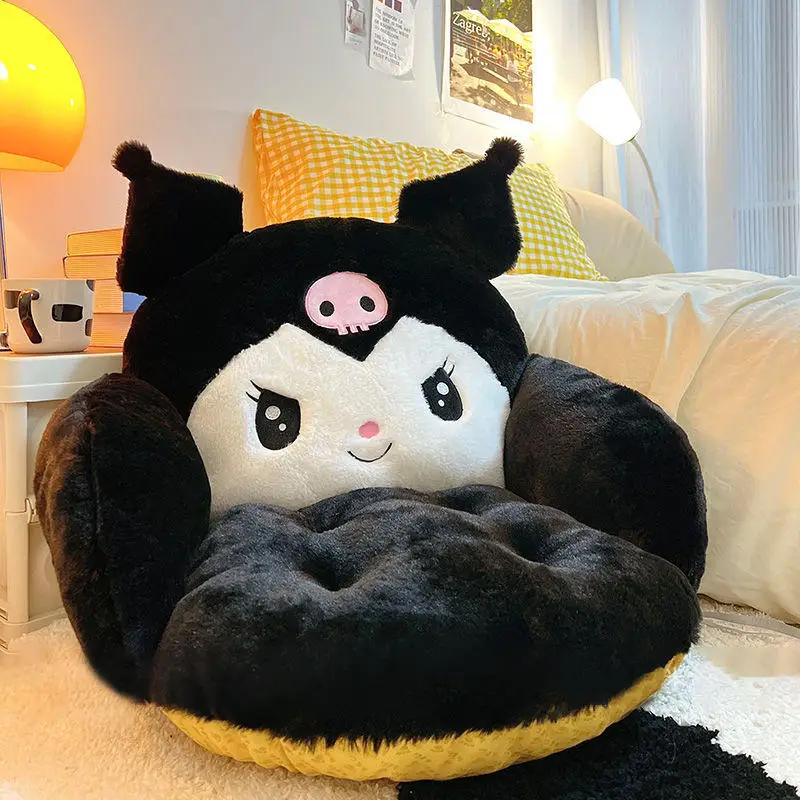 

Подушка для кресла Sanrio Cinnamoroll Kuromi, милая мягкая подушка для кресла, дивана, спинки, интегрированная, для девочек и общежитий, для офиса, подарок для детей