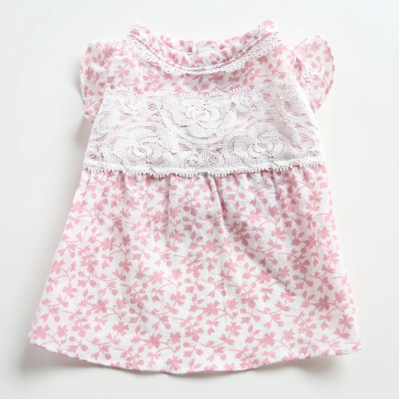 

Цветочное платье для собаки, одежда для маленьких щенков, летняя женская одежда для йоркширских терьеров, померанских мальтских собак, Shih Tzu