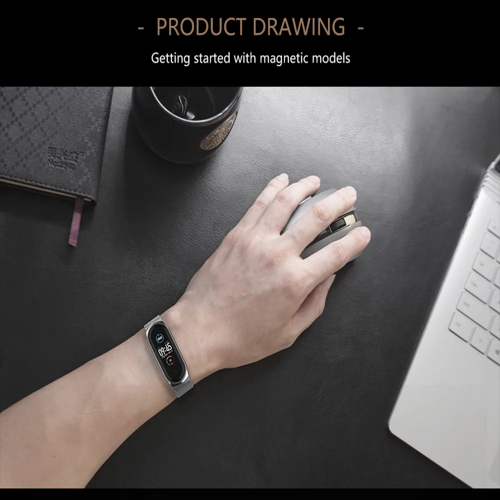 Strap for Mi Band 7 6 5 4 3 Metal Milanese Bracelet On Mi Band 7 6 Wristband Stainless Steel Mi Band6 Strap For Xiaomi Miband7