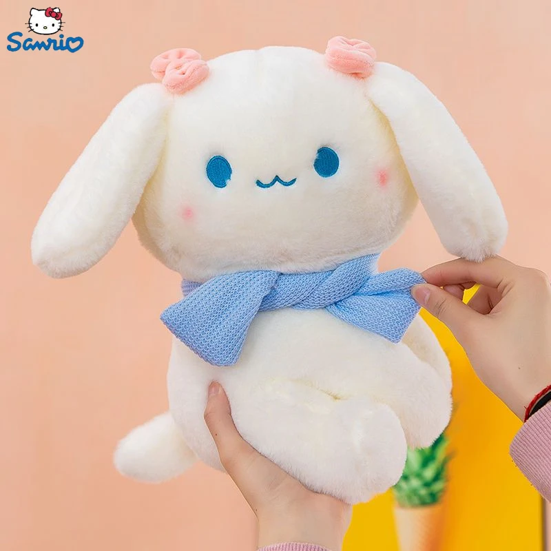 

25~45cm Sanrio Kawaii Cinnamoroll Plush Toys Sitting With A Crooked Neck Cute Soft Stuffed Dolls Toys Room Decorate Kids Gift