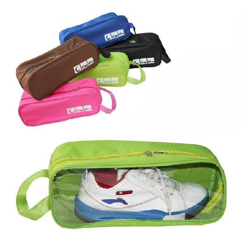 Portable Waterproof Travel Shoes Bag Breathable Organizer Gym Training Yoga Basketball Football Shoes Transparent Storage Bag