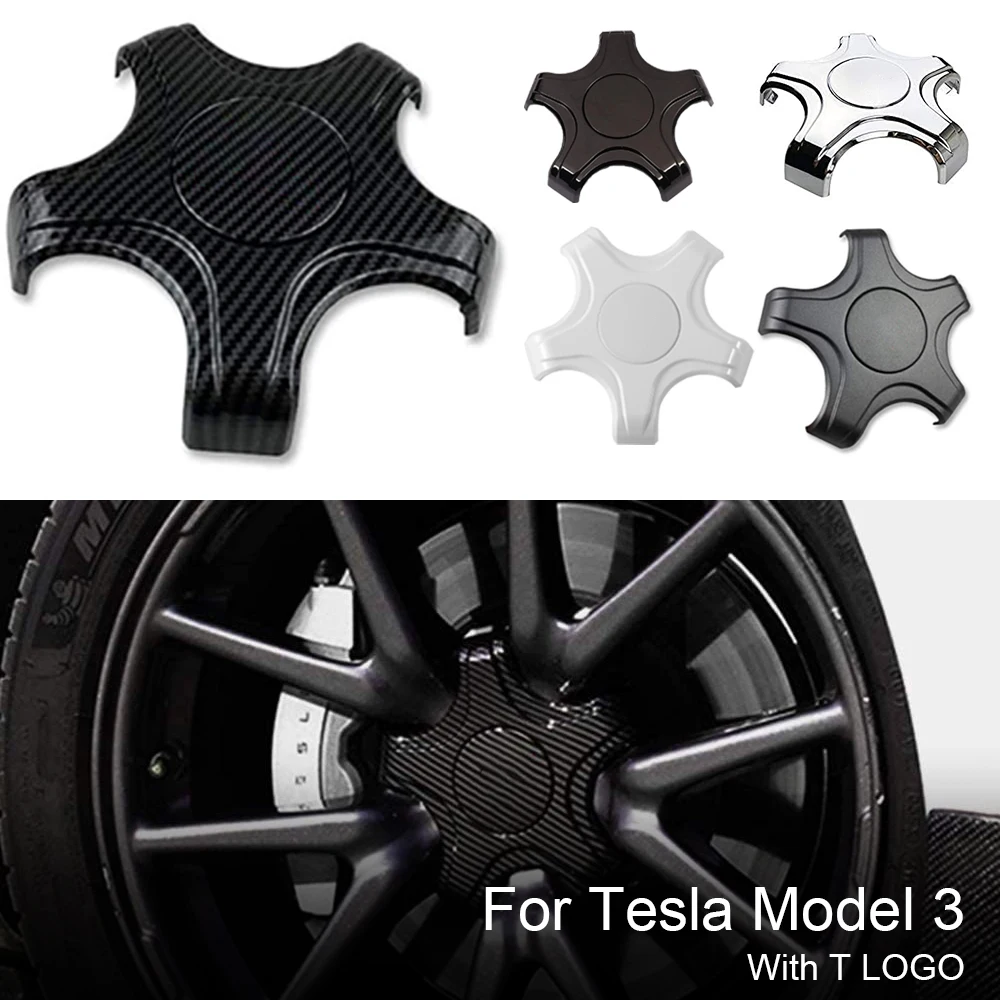 4PCS Upgraded Center Caps Hubcaps Cover Aero Wheels/Rims Cap Kits for Tesla Model 3 Y Original 18