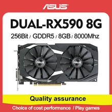 ASUS graphics card AMD RX590GME 8G game GDDR5 game desktop computer RX580