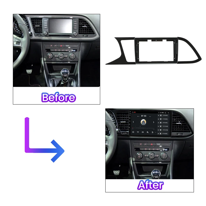 9-дюймовая Монтажная Рамка Для Радиоприемника На Приборной Панели Seat Leon 3 5F 2012-2020