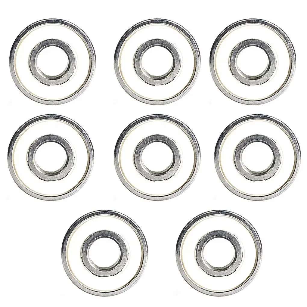 

8pcs Skateboard 608 Type Bearing Long Board Inline Spinner High Carbon Steel Long Board Bearing Low Noise Skateboard Accessories