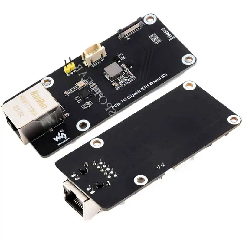 Плата адаптера Pi5 RTL8111H Raspberry Pi 5 PCIe к Gigabit RJ45 ETH (C) без драйвера для