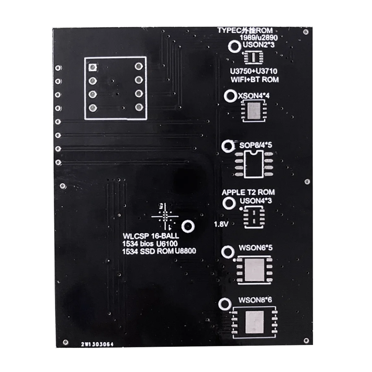 Разъем T2 для чтения и записи биоса Macbook Air SSD Rom Typec Holder