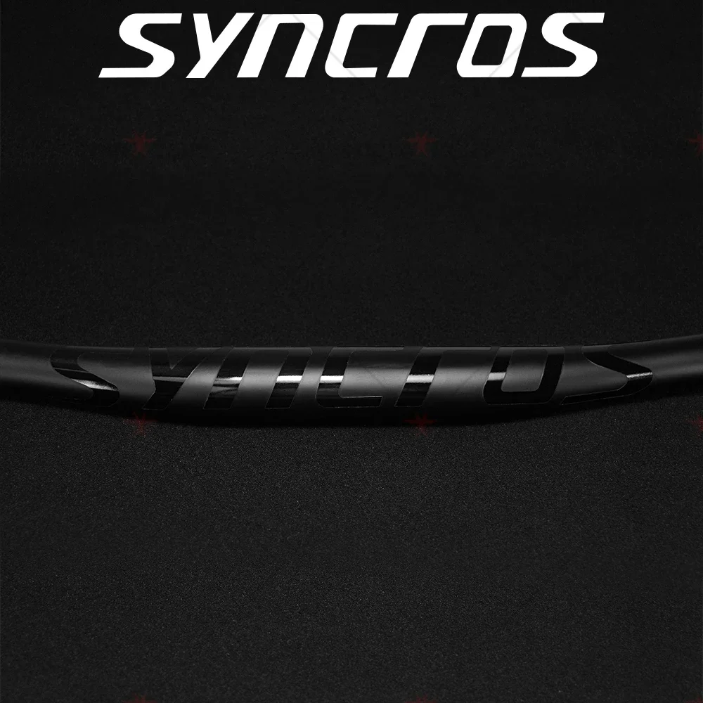 Руль горного велосипеда Syncros из углеродного волокна плоский/Высокий/9 градусов