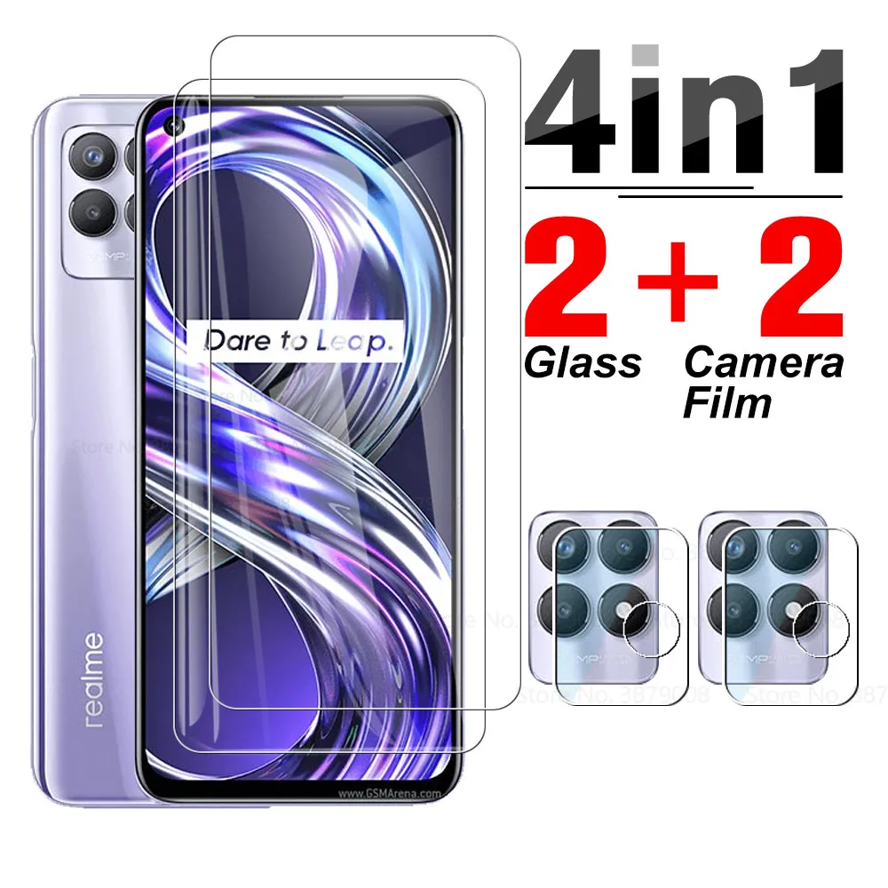 

Защитное стекло 4 в 1 для Realme 8I защита для экрана камеры для real mi realme 8i realme8i 8 i i8 realmy 8i 6,6 ''закаленное стекло