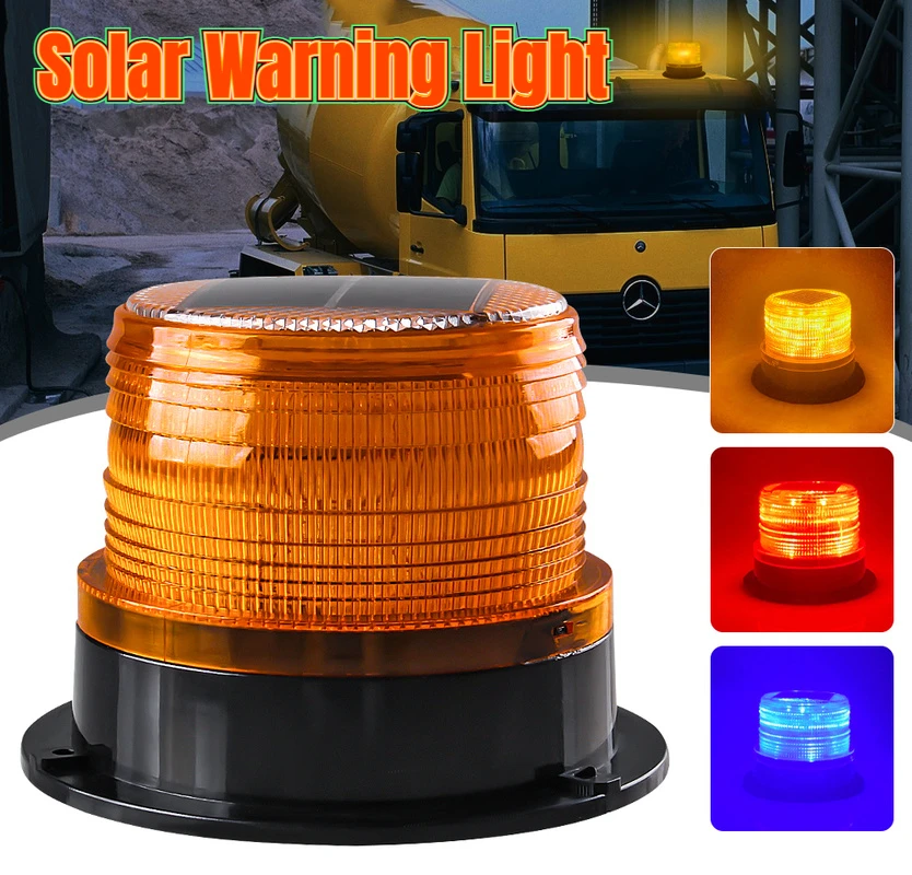 

8 светодиодный автомобиль с питанием от солнечных батарей светильник Светодиодный проблесковый Предупреждение светильник, устанавливаемы...