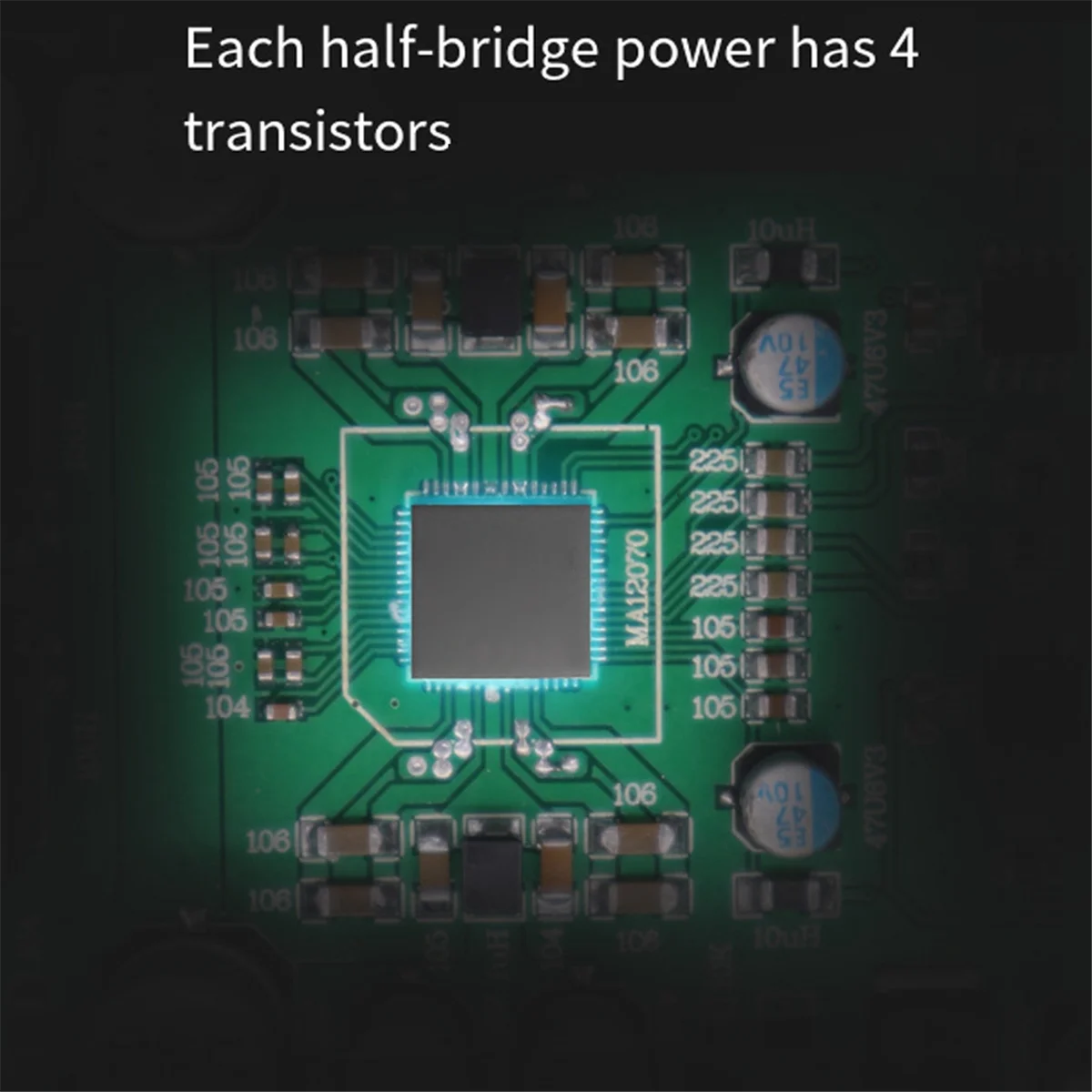 BRZHIFI 2x80 Вт MA12070 цифровой аудиоусилитель мощности динамики Hi-Fi стерео усилитель