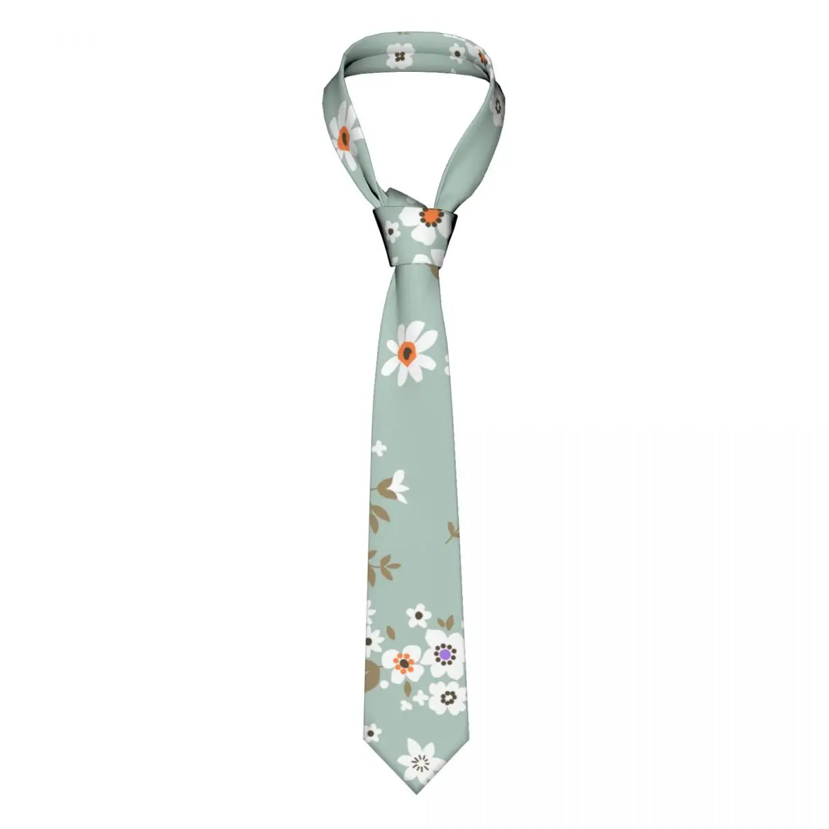 

Green Flower Floral Necktie Unisex Polyester 8 cm Neck Ties for Men Fashion Narrow Daily Wear Cravat Party