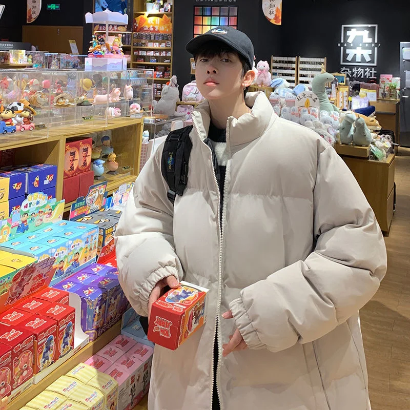 Winter Jacket Men Warm Fashion 6 Colors Casual Thickening Jacket Men Streetwear Loose Short Coat Mens Parker Plus Size M-5XL