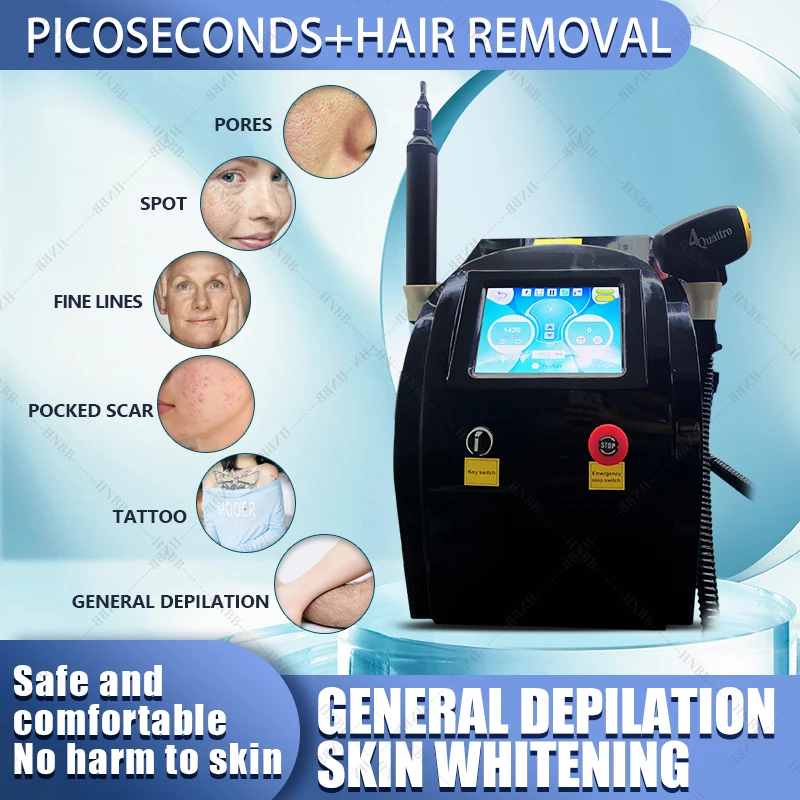 

Portable Diode Laser And Pico 2-in-1 With 3 Wavelength IPL Machine 755 808 1064nm Device