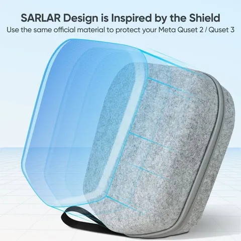 Жесткий чехол для Meta Quest 3/3S/Quest 2/PICO4/Vision Pro, официальный ремешок, аксессуары для игровой гарнитуры VR