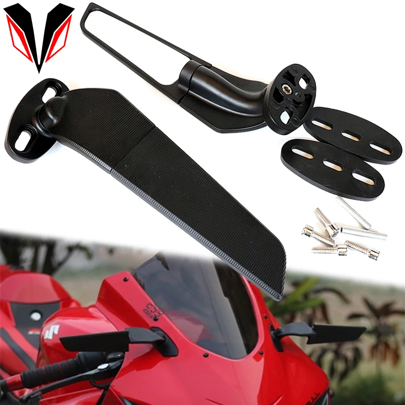 

Rearview Mirror For Suzuki GSX-R 600 750 1000 GSXR GSX1300R GSX650F Motorcycle Side Mirrors Modified Wind Adjustable Rotable