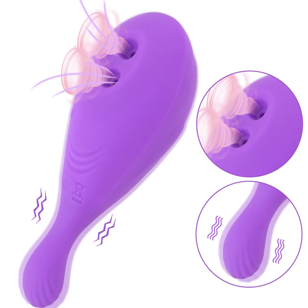 

Sex Toys for Women 8 Vibration 5 sucking Double Suction Vibrators G-spot Vibrating Dildo Clitoris Stimulator Whale Shape