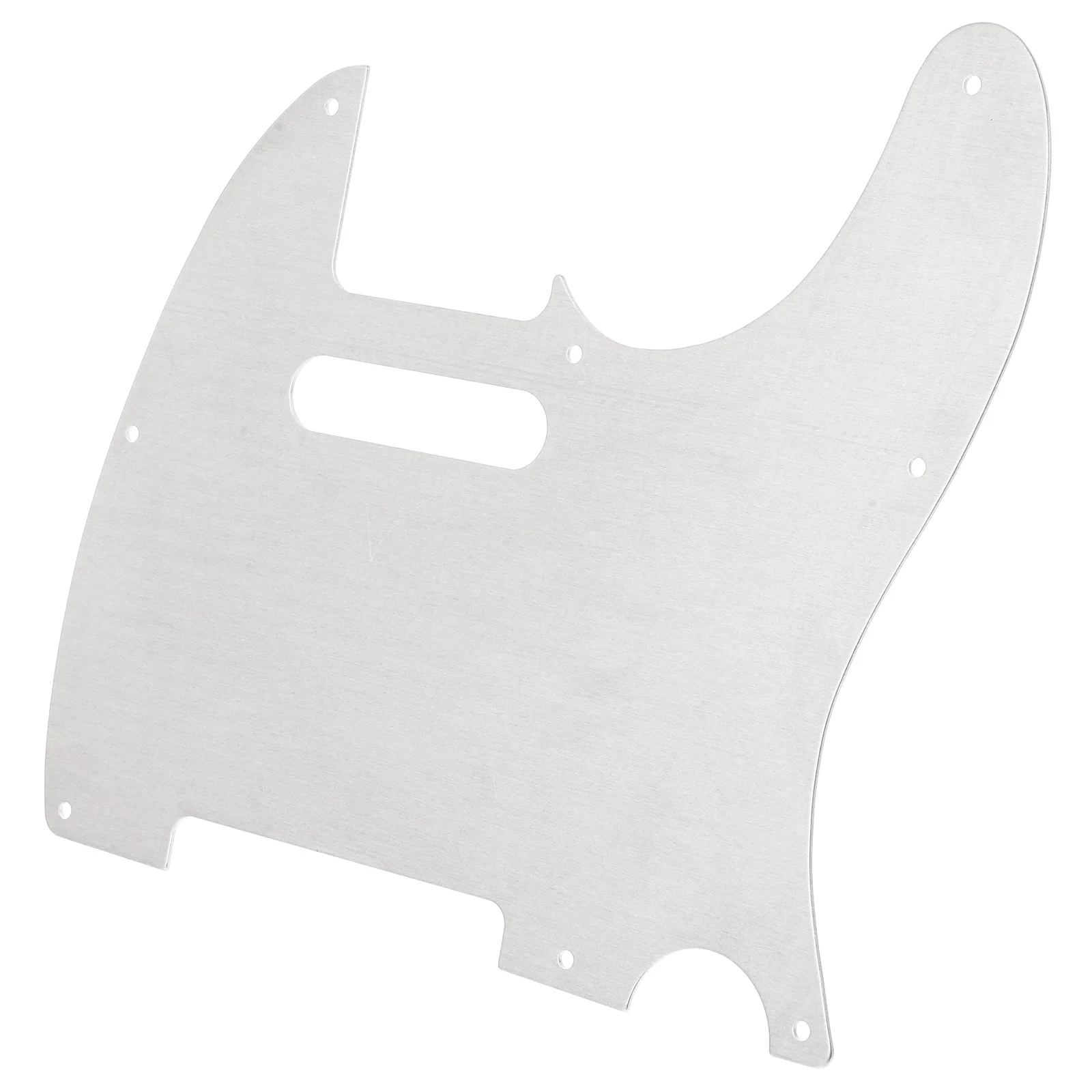 

Aluminium Alloy 8 Hole Guitar Pickguard Scratch Plate Fits USA/Mexican Electric Guitar Tortoise Shell (Silver)
