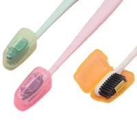 5pcsset toothbrush headgear portable toothbrush cover random color tooth brush head protector cleaner for travel hiking camping