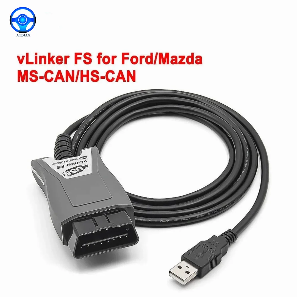 

Vgate vLinker FS For Ford ELM327 FORScan HS/MS-CAN OBD2 Car Diagnostic Scanner Interface Tools OBDII For Mazda ELM 327 OBD 2