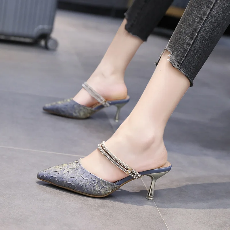 Shoes Low Rome Hoof Heels Basic Cotton Fabric PU Rubber Low Shoes Cotton Fabric Basic Rome Hoof Heels PU