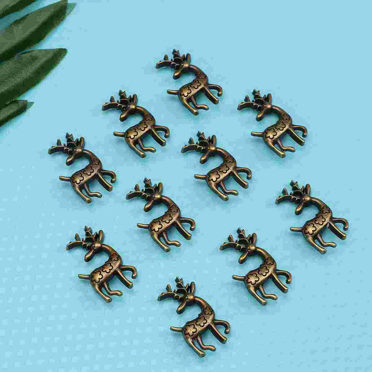 

10 Sets Deer Snap Button Convenient Sturdy Practical Metal Snap Buttons for Craft