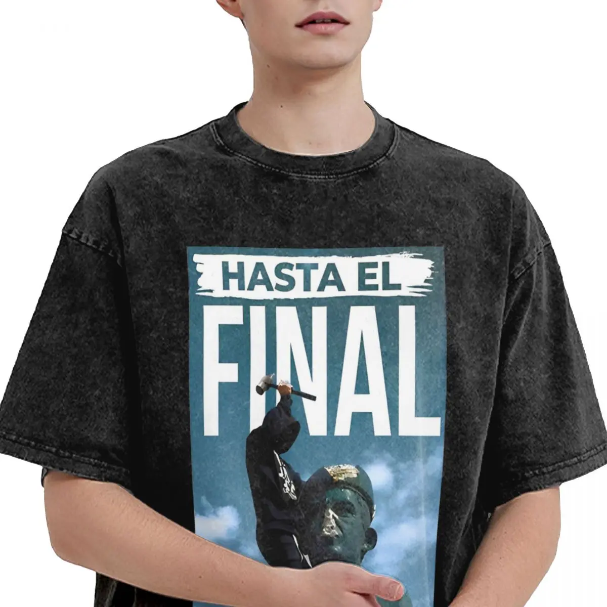 Футболка для мужчин и женщин окончательная уличная одежда с принтом