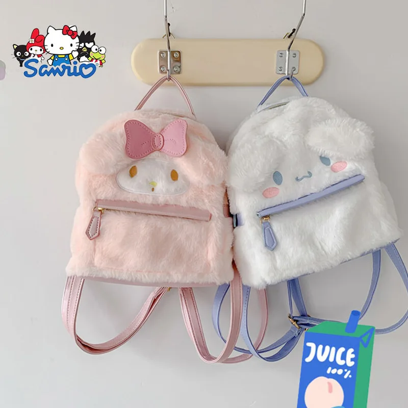 

Sanrio Kawaii Hello Kitty плюшевый кавайный мультяшный плюшевый рюкзак My Melody школьный рюкзак плюшевая игрушка милый рюкзак для девочки Рождественский подарок