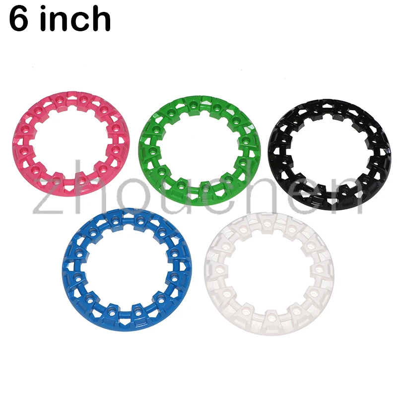 

A pair 6-inch ATV Wheel Trim Hub Protection Decor Rim Cap Universal Vehicle All Terrain wheel Plastic Cover fit to 6inch tires