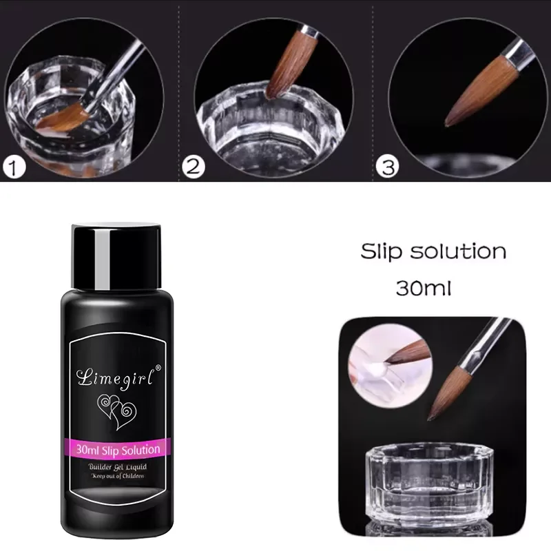 

Limegirl Quick Building Polygels Polish Nails Permanent Liquid Slip Solution Painless Acrylic Nail Art Quick Extension Tools