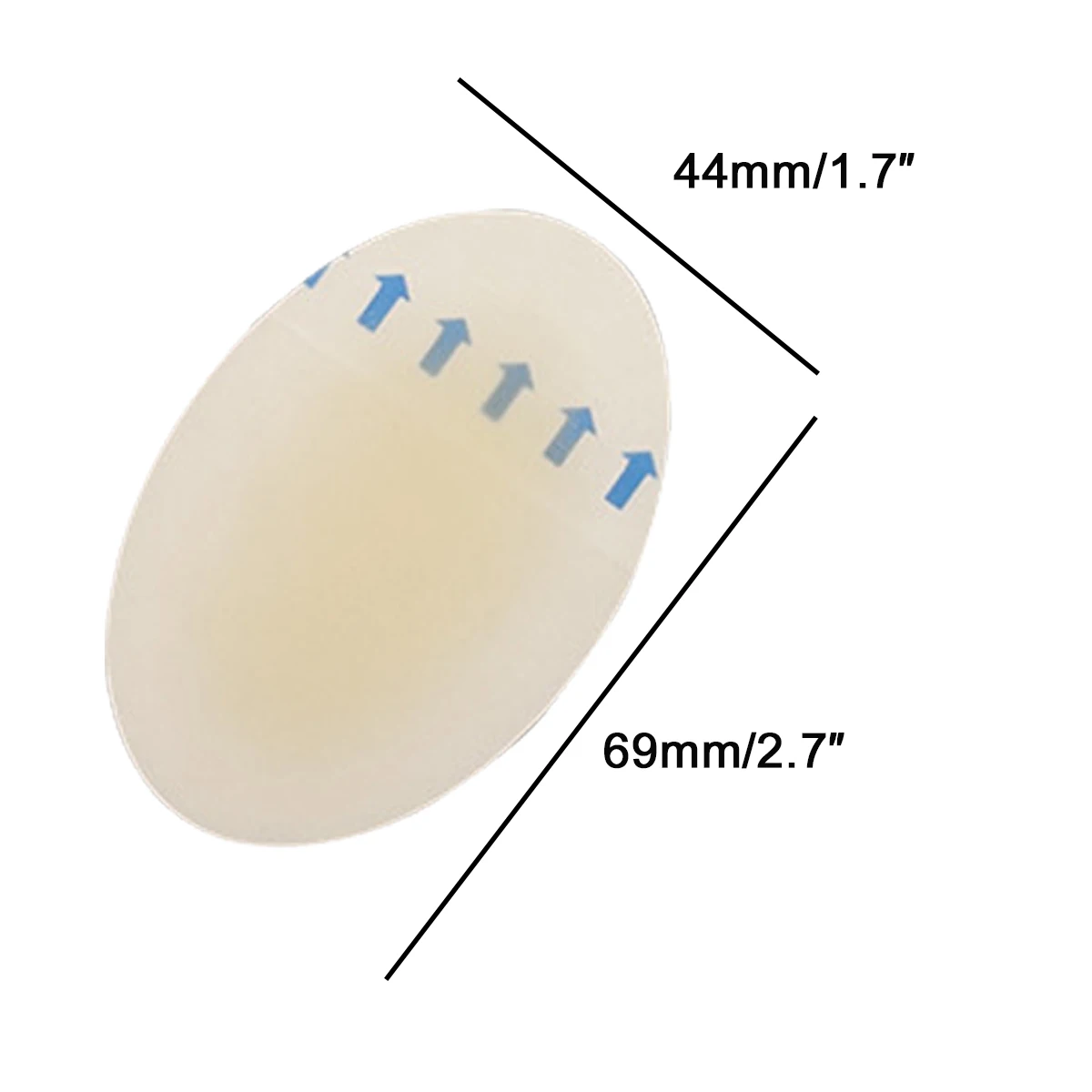 

5 Pairs Silicone Insoles Heel Insoles for Sports Shoes Haigh Heel Inserts Pain Relief Anti-wear Cushion Pad Back Adhesive