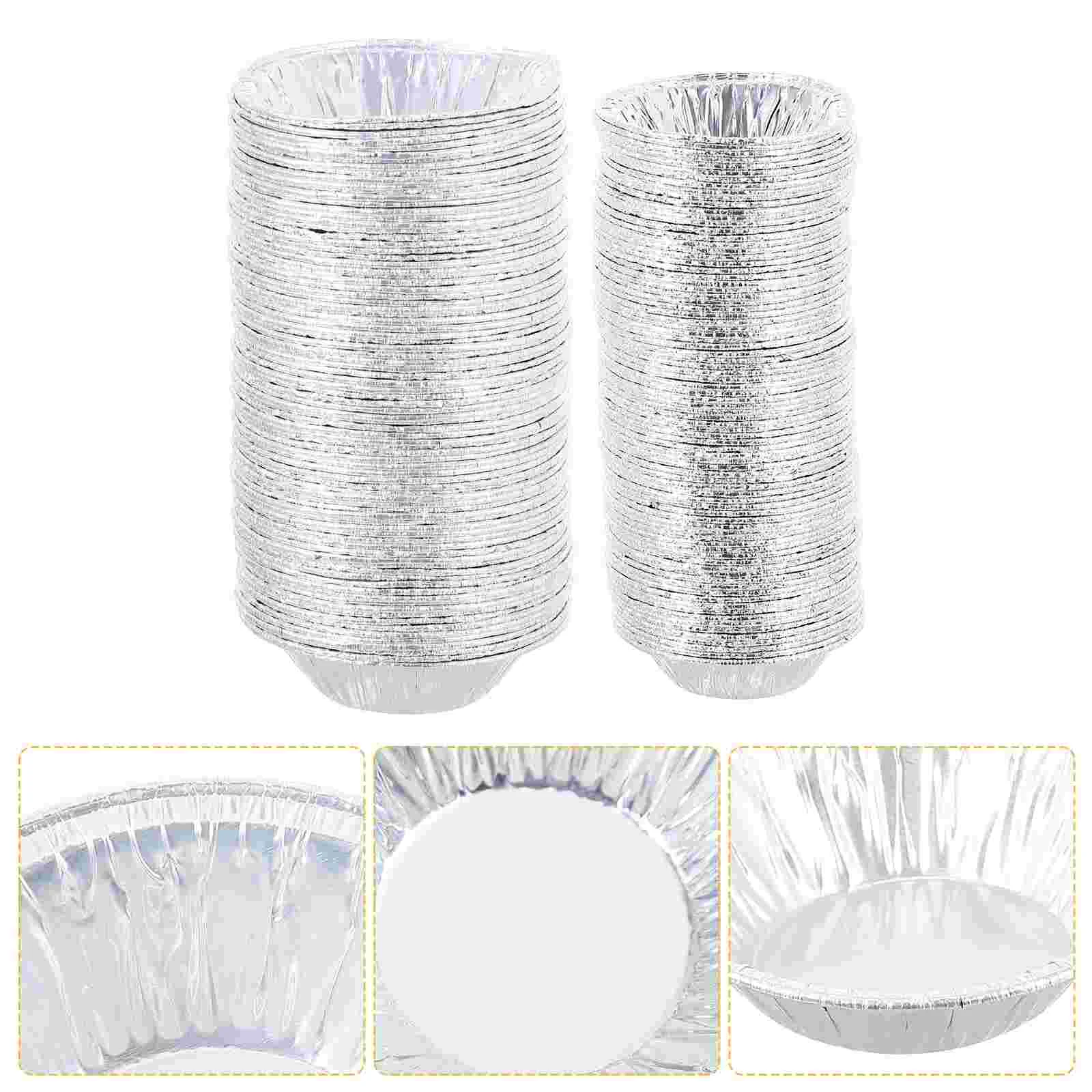 

500pcs Round Cupcake Baking Cups Egg Tarts Cups Aluminum Foil Baking Molds