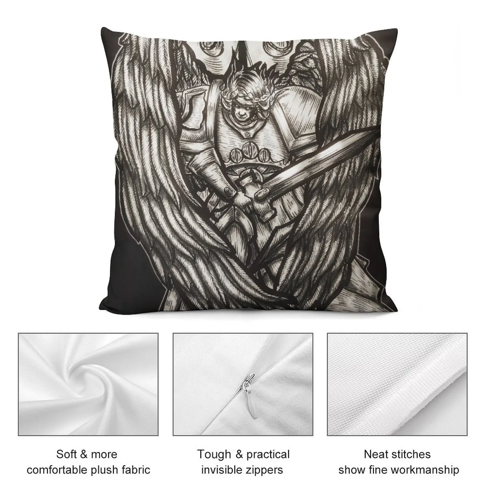 Портрет кровавой декоративной подушки Рождественская подушка