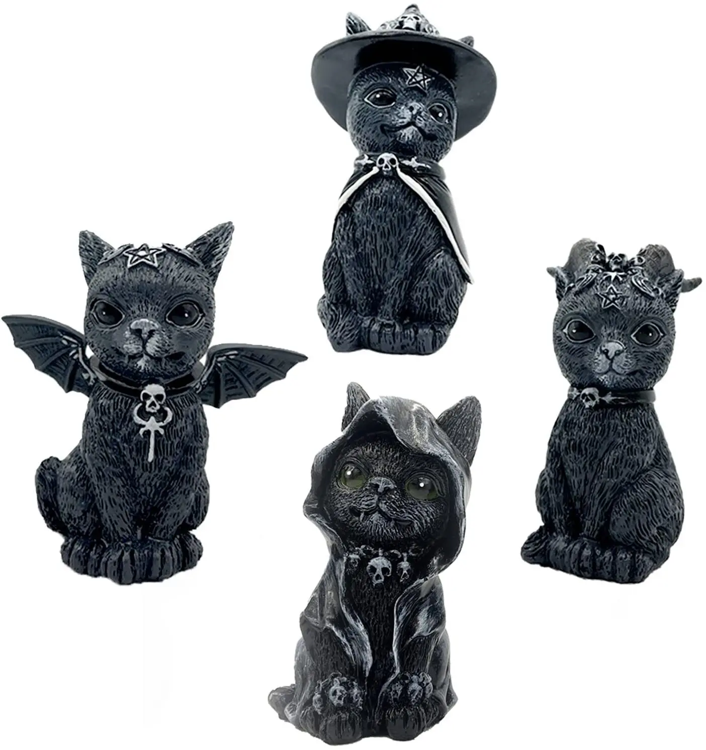 

Garden Decor Outdoor Decor - Cat Resin Gnomes Garden Art Outdoor Spring Summer Decoration for Patio Yard Lawn Porch Ornament