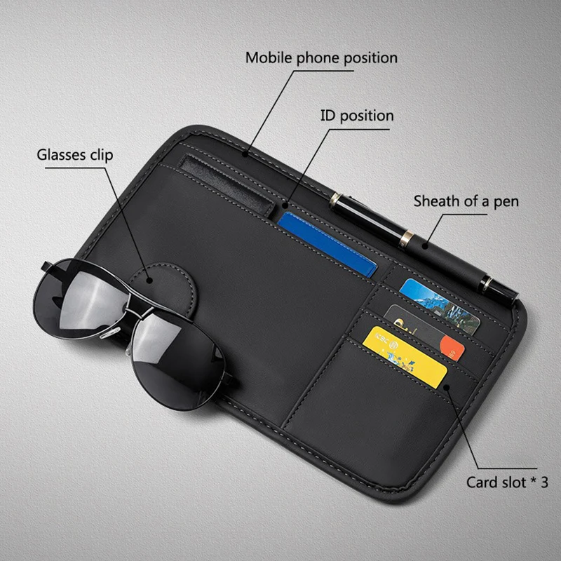 Автомобильный солнцезащитный козырек держатель для очков коробка