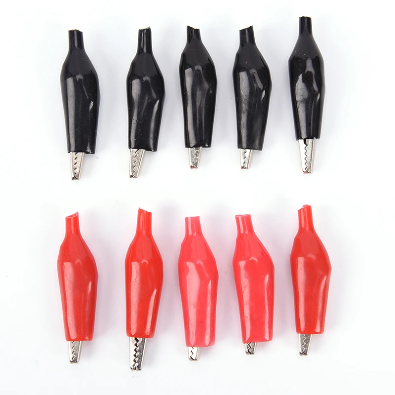 10 шт. маленькие изоляционные ботинки металлический зажим крокодил электрический