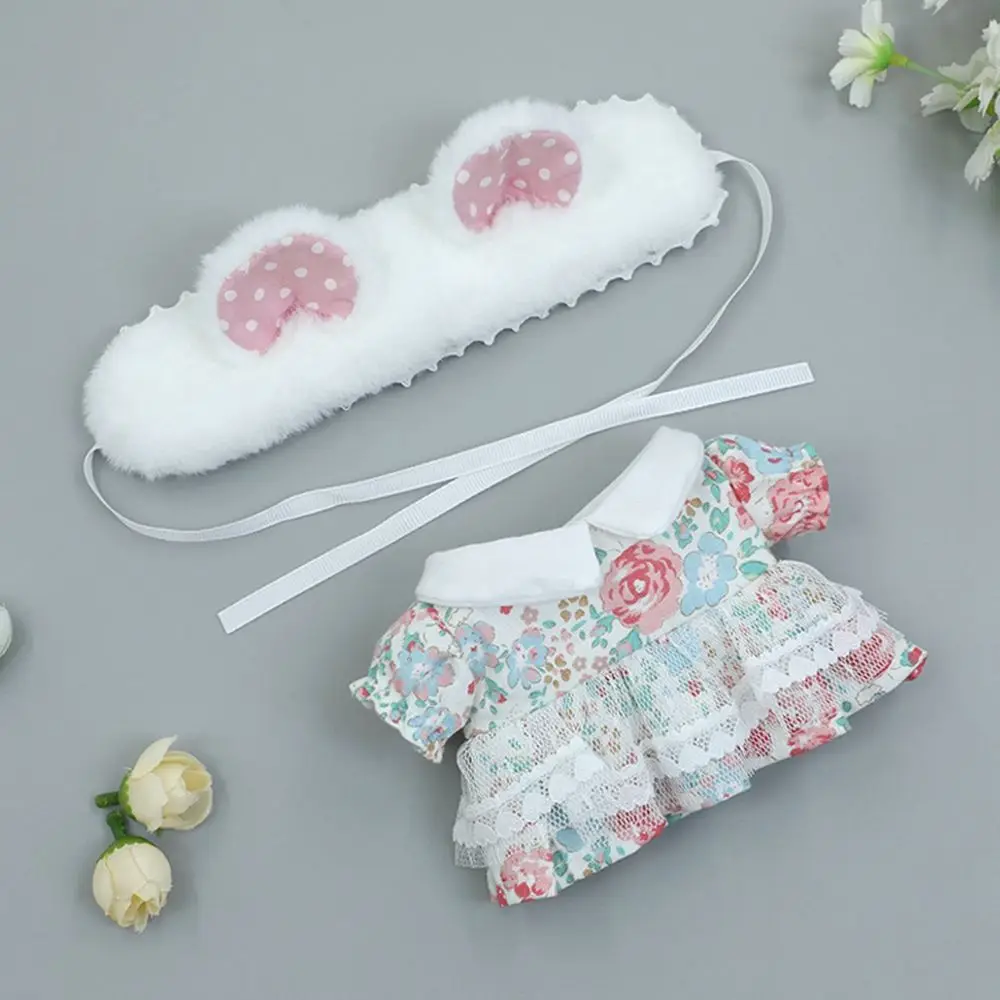 

Quality Idol Doll Outfit Cotton Stuffed Dolls Clothes Suit Mini Clothes Fashion Dress Cute Headband 20cm Doll Clothes