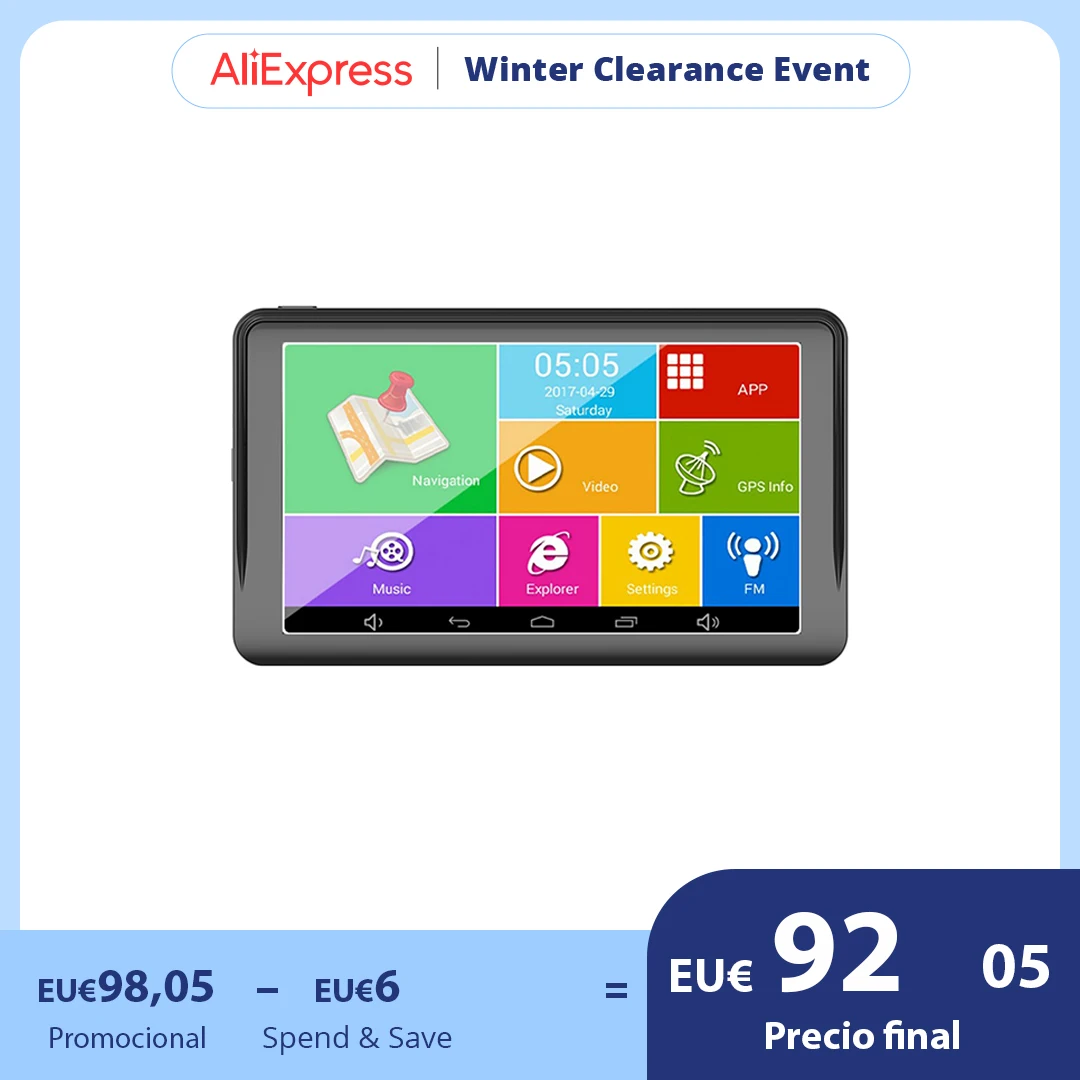 Автомобильный GPS-Навигатор TOPSOURCE, 7 Дюймов, Android, GPS.